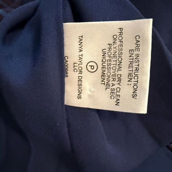 Tanya Taylor Ellette Purple Chiffon w/Velvet Polka Dots Dress Size S - Picture 10 of 16